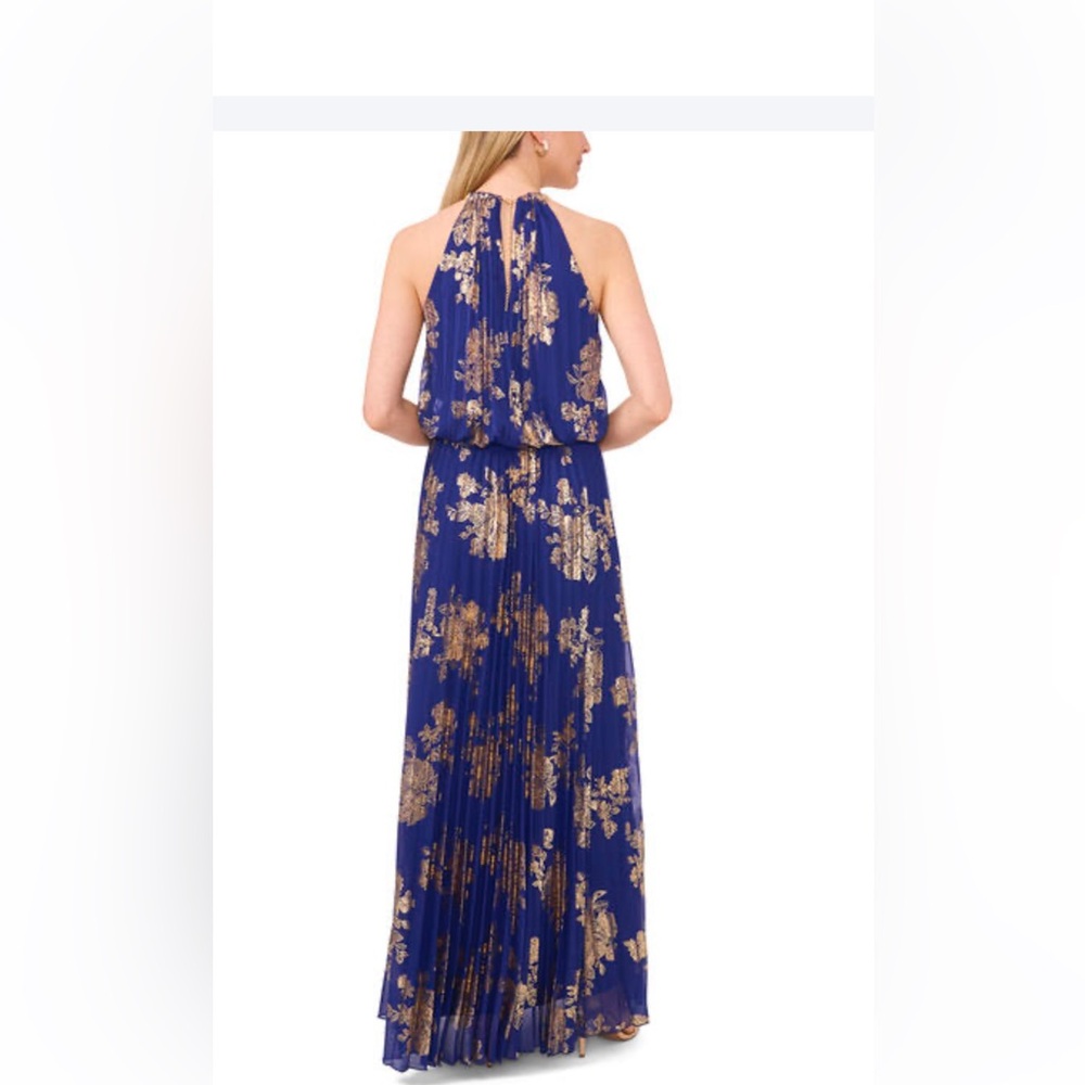 MSK Chiffon Pleated Gown , NWT, size 8